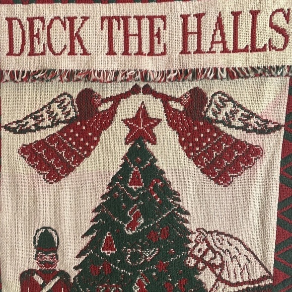 VINTAGE 1996 Deck the Halls Tapestry Bar not included - Picture 10 of 10
